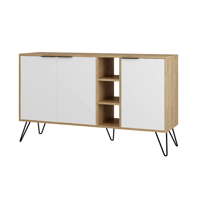 Μπουφές Clara  χρώμα sapphire oak - λευκό 142x35,6x83εκ.