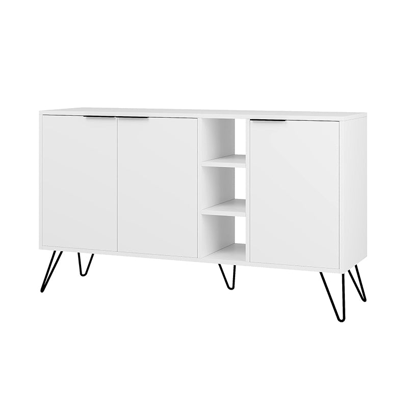 Μπουφές Clara  χρώμα λευκό 142x35,6x83εκ.