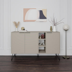 Μπουφές Clara  χρώμα sandstone 142x35,6x83εκ. - Pakobazaar