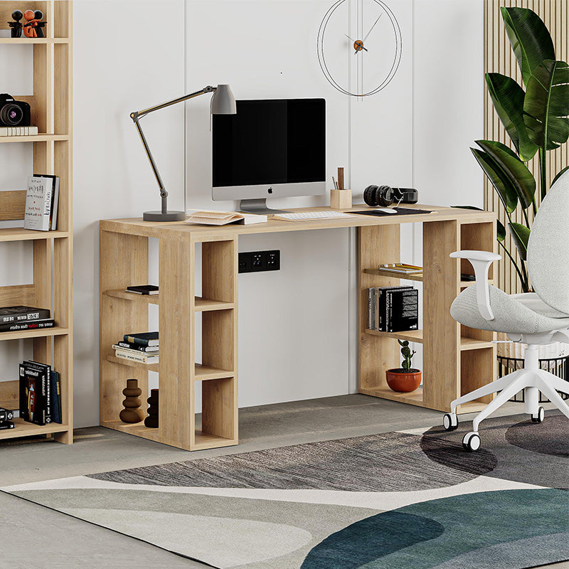 Γραφείο εργασίας Colmar  χρώμα sapphire oak 140x60x75εκ