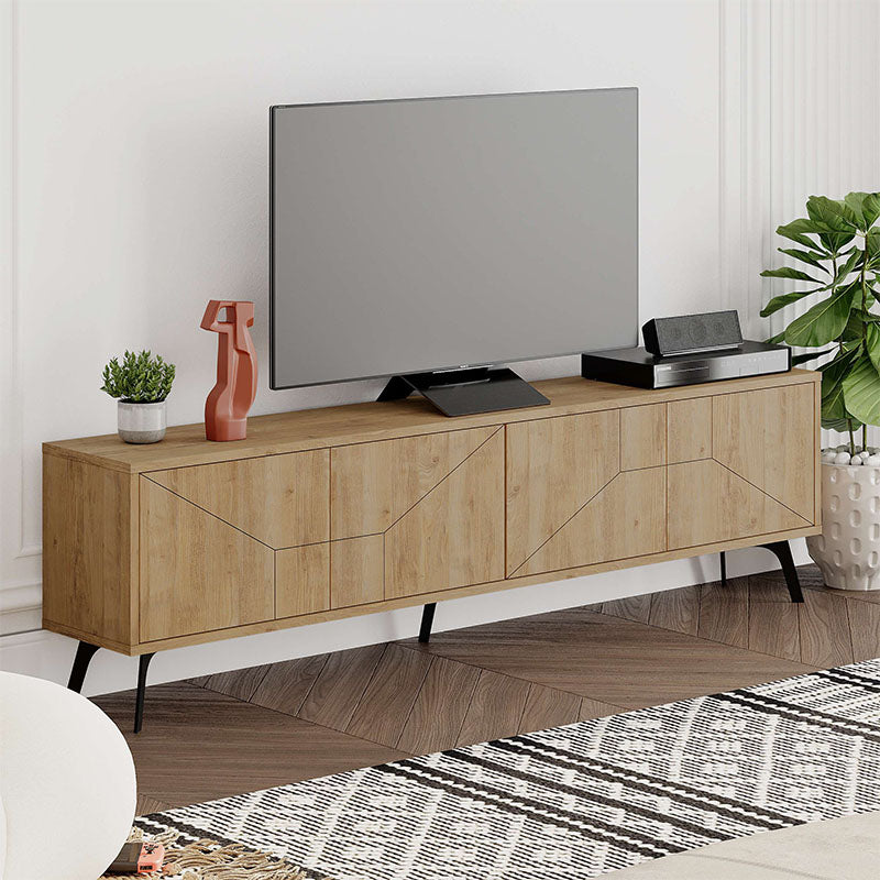 Έπιπλο τηλεόρασης Dune  χρώμα sapphire oak 180x29,6x50εκ. - Pakobazaar