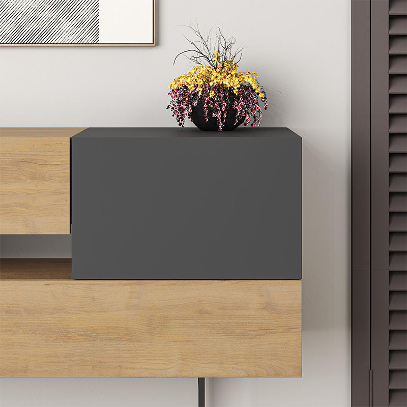 Μπουφές Eros  sapphire oak - ανθρακί 145x40x82εκ.