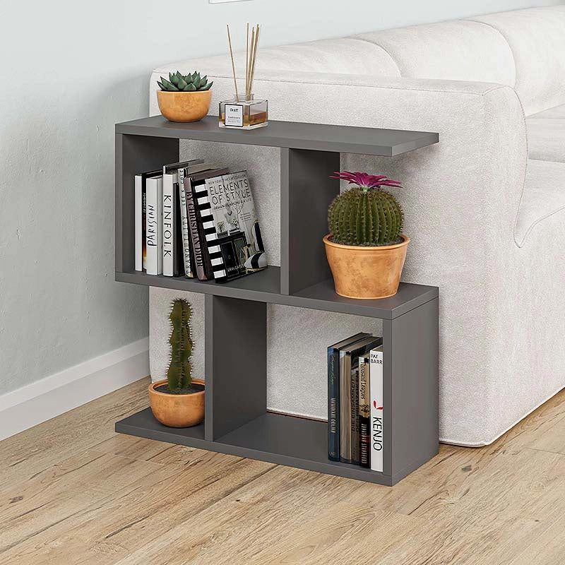 Τραπεζάκι βοηθητικό Homemania  χρώμα ανθρακί 60x20x60εκ.