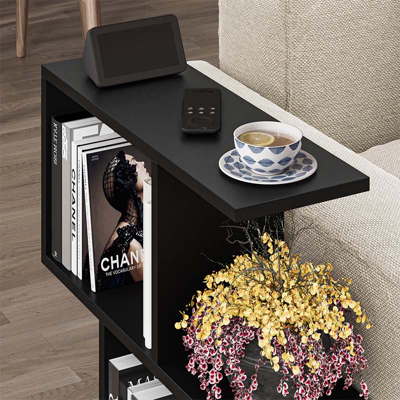 Τραπεζάκι βοηθητικό Homemania  χρώμα μαύρο 60x20x60εκ. - Pakobazaar