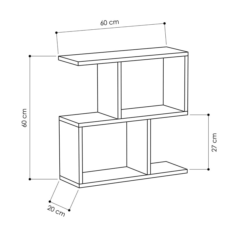 Τραπεζάκι βοηθητικό Homemania  χρώμα μαύρο 60x20x60εκ. - Pakobazaar