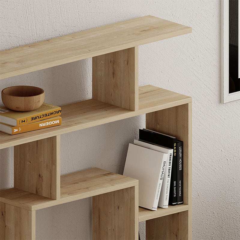 Βιβλιοθήκη Labirent  χρώμα sapphire oak 125x22x129εκ.
