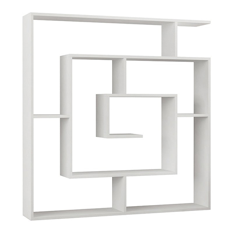 Βιβλιοθήκη Labirent  χρώμα λευκό 125x22x129εκ.