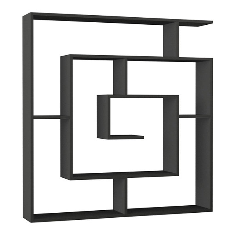 Βιβλιοθήκη Labirent  χρώμα ανθρακί 125x22x129εκ.