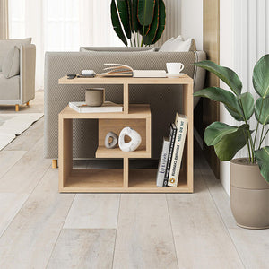 Τραπεζάκι βοηθητικό Labirent  χρώμα sapphire oak 54x40x45εκ.