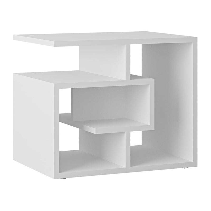 Τραπεζάκι βοηθητικό Labirent   χρώμα λευκό 54x40x45εκ.