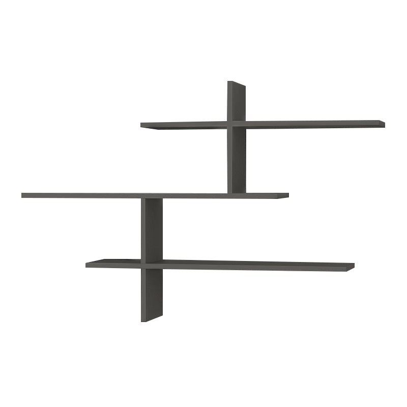 Ραφιέρα τοίχου Leo  χρώμα ανθρακί 123x22x80εκ.