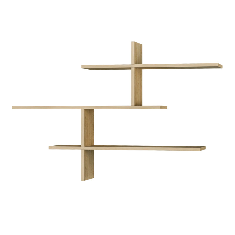 Ραφιέρα τοίχου Leo  χρώμα sapphire oak 123x22x80εκ.