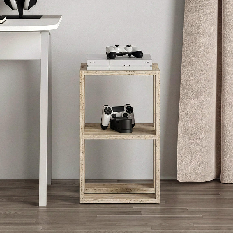 Κομοδίνο - Τραπεζάκι βοηθητικό Lonie  χρώμα travertine 34x30x55εκ. - Pakobazaar
