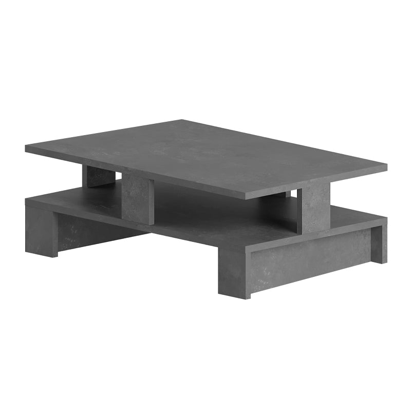 Τραπεζάκι σαλονιού Mansu  χρώμα γκρι ρετρό 80x50x27εκ. - Pakobazaar