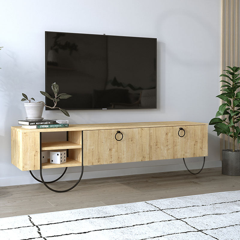 Έπιπλο τηλεόρασης Norfolk  χρώμα sapphire oak 151x35x43εκ.