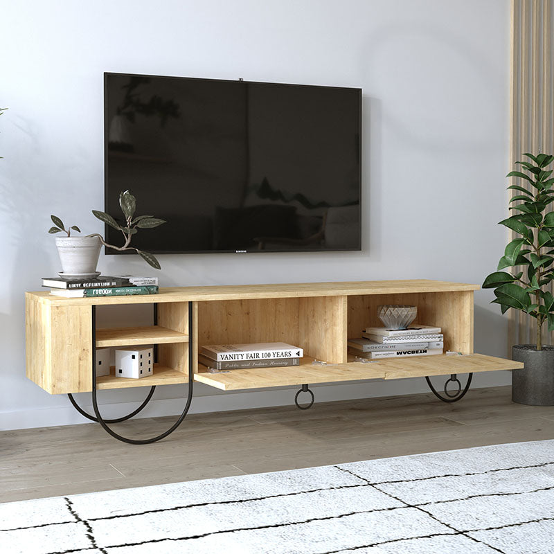 Έπιπλο τηλεόρασης Norfolk  χρώμα sapphire oak 151x35x43εκ.