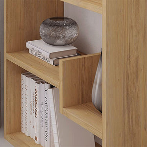 Βιβλιοθήκη Oppa  χρώμα sapphire oak/λευκό 60x22x162εκ.