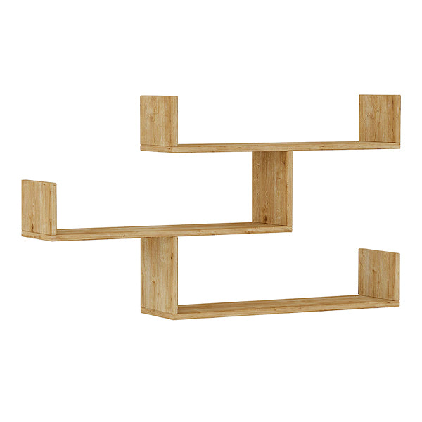 Ραφιέρα τοίχου Tibet  χρώμα sapphire oak 119x22x66εκ.