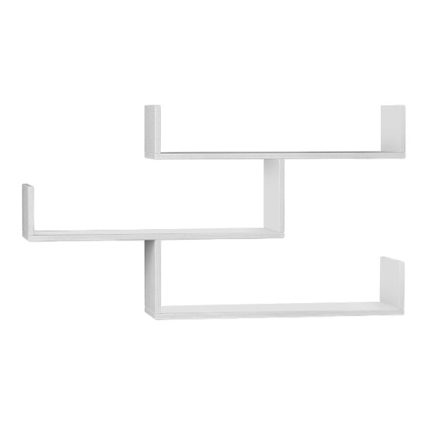 Ραφιέρα τοίχου Tibet  χρώμα λευκό 119x22x66εκ.