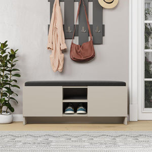 Παπουτσοθήκη Zulla  χρώμα sandstone 110x37x43εκ.