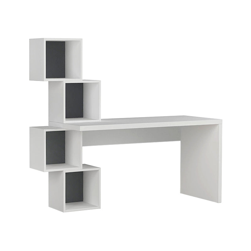 Γραφείο εργασίας Balance  χρώμα λευκό 153,5x60x140εκ