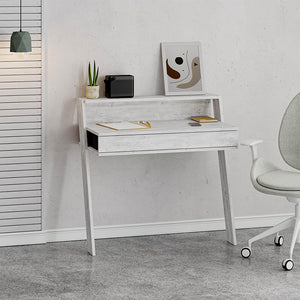 Γραφείο εργασίας Cowork  χρώμα λευκό αντικέ 94x50x91εκ.