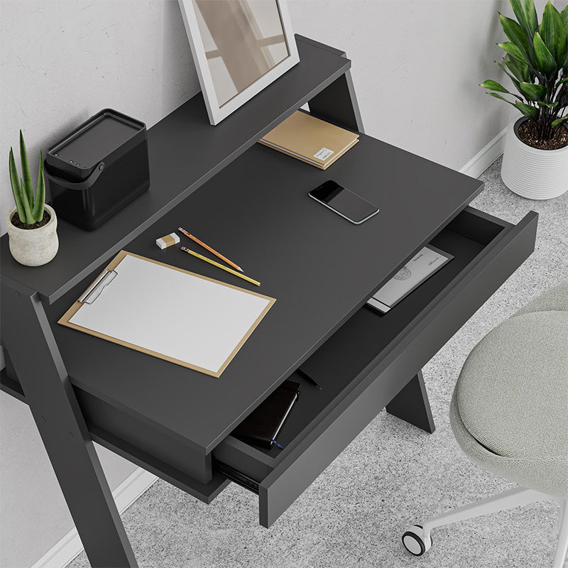 Γραφείο εργασίας Cowork  χρώμα ανθρακί 94x50x91εκ.