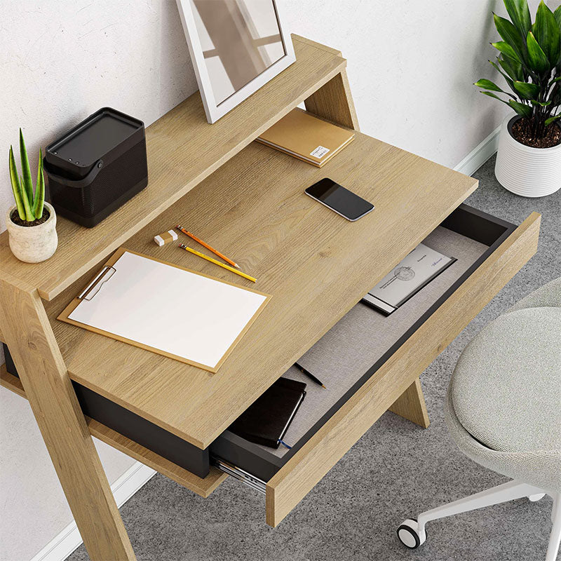 Γραφείο εργασίας Cowork  χρώμα sapphire oak 94x50x91εκ.