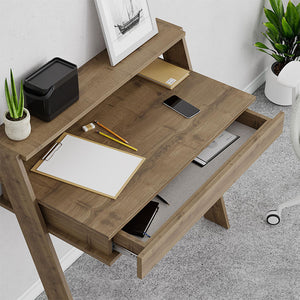 Γραφείο εργασίας Cowork  χρώμα ανοιχτό καρυδί 94x50x91εκ.