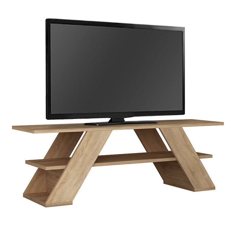 Έπιπλο τηλεόρασης Farfalla  χρώμα sapphire oak 120x33,5x40εκ.