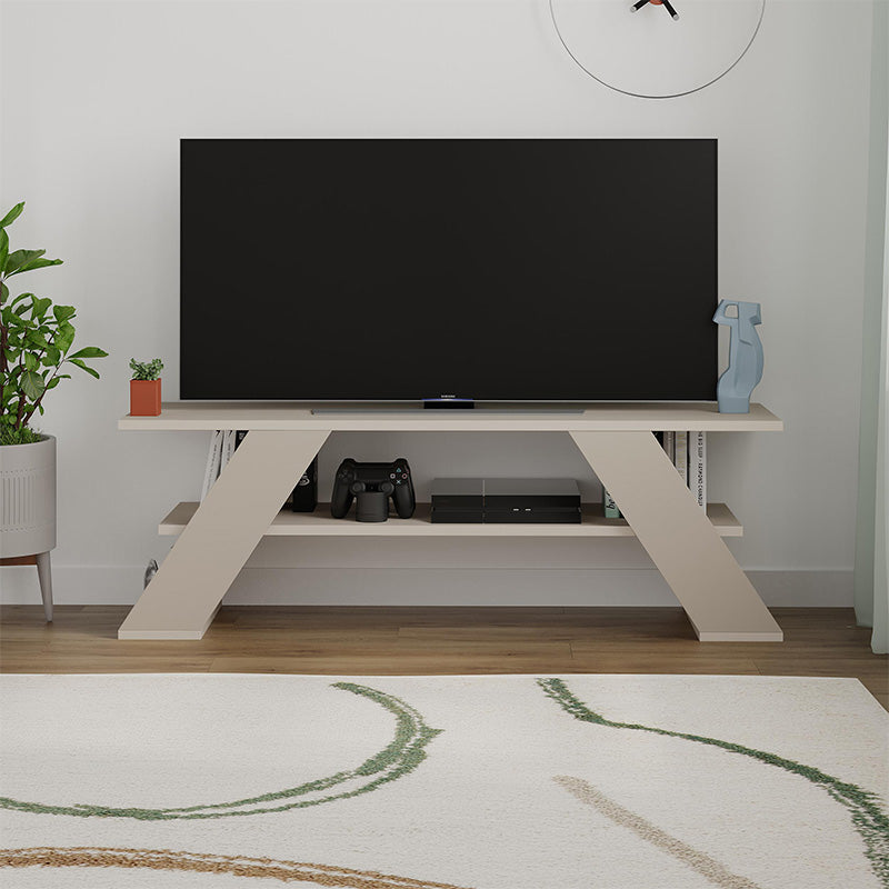 Έπιπλο τηλεόρασης Farfalla  χρώμα sandstone 120x33,5x40εκ.