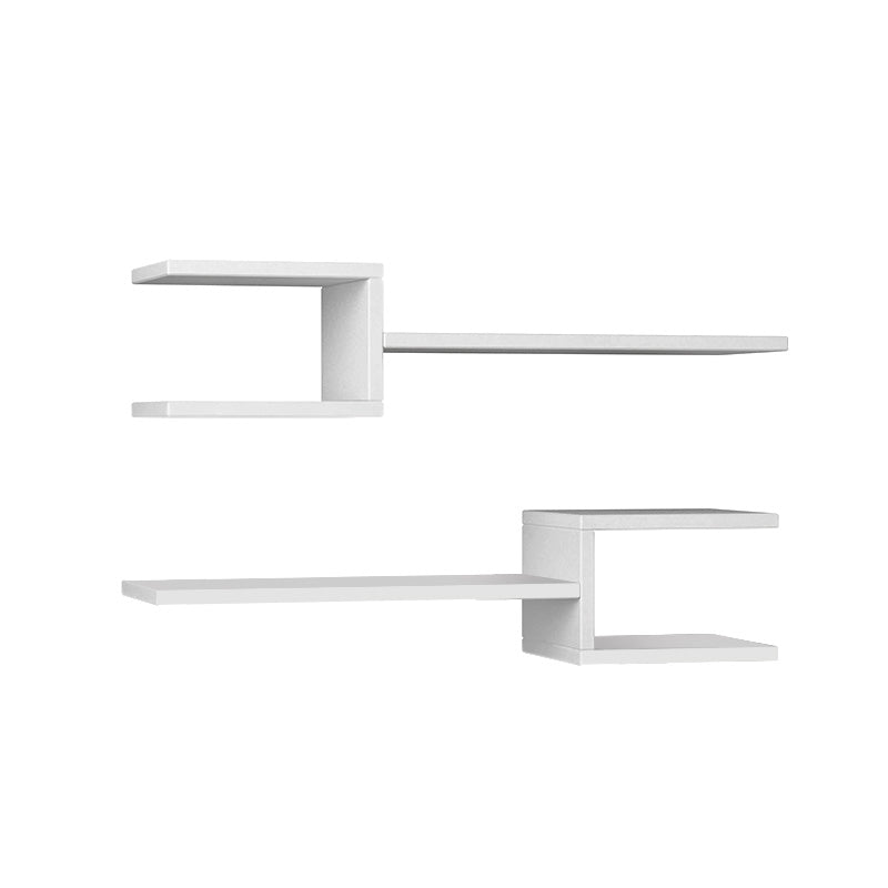 Ραφιέρα τοίχου Fork  2 τεμαχίων χρώμα λευκό 75x19,5x18εκ.
