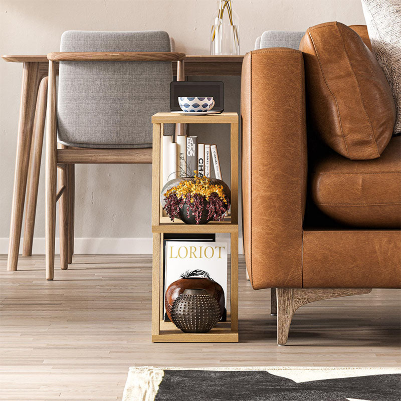 Τραπεζάκι βοηθητικό Lazena  χρώμα sapphire oak 60x22x57εκ.