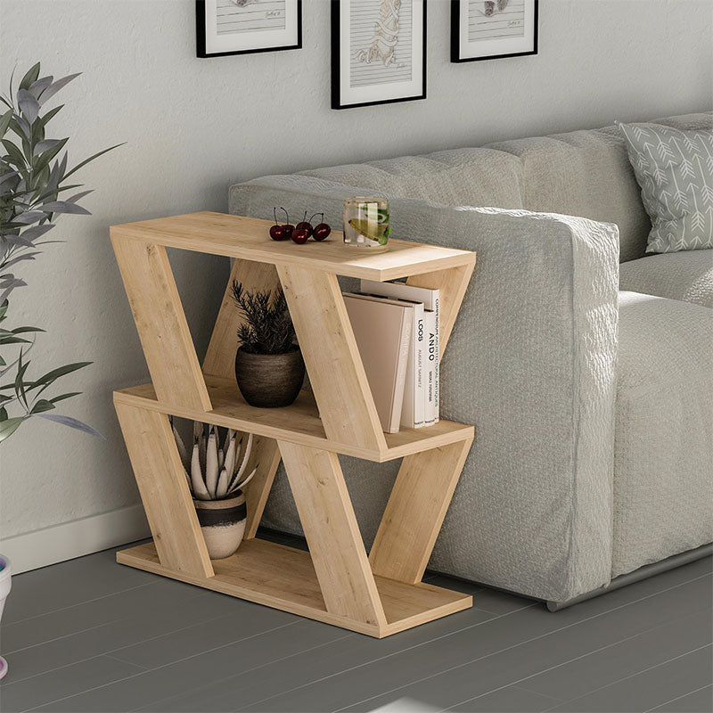 Τραπεζάκι βοηθητικό Lazena  χρώμα sapphire oak 60x22x57εκ.