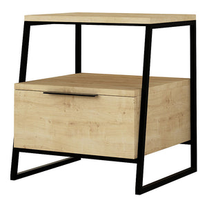 Κομοδίνο Pal  χρώμα sapphire oak 45x40x50εκ.