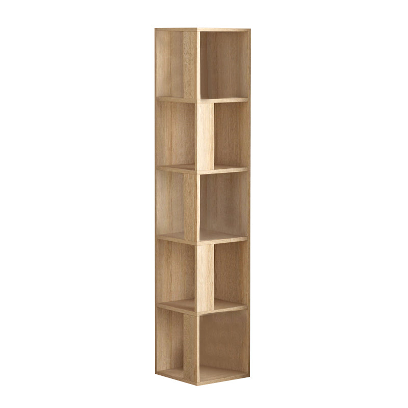 Βιβλιοθήκη γωνιακή Piano  χρώμα sapphire oak 31,4x31,4x158,9εκ.