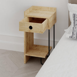 Κομοδίνο Sirius  αριστερό χρώμα sapphire oak 32x30x61εκ.