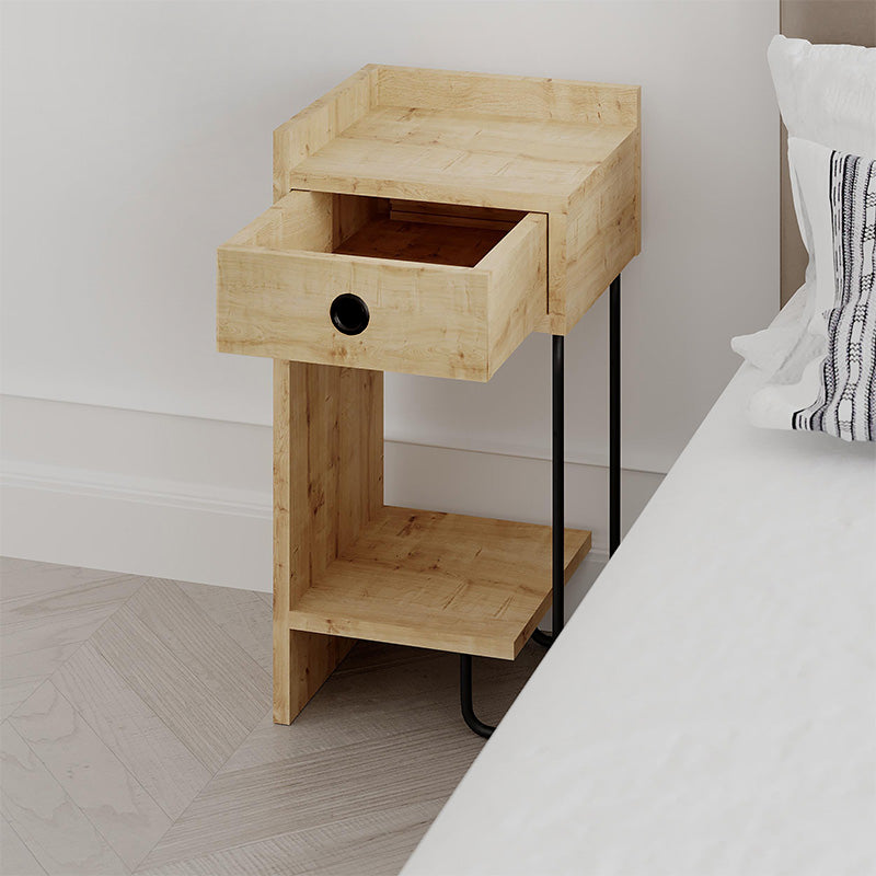 Κομοδίνο Sirius  αριστερό χρώμα sapphire oak 32x30x61εκ.