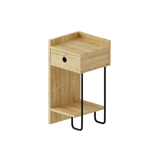 Κομοδίνο Sirius  αριστερό χρώμα sapphire oak 32x30x61εκ.