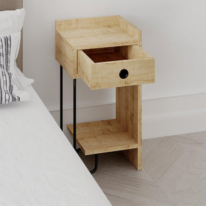 Κομοδίνο Sirius  δεξί χρώμα sapphire oak 32x30x61εκ.