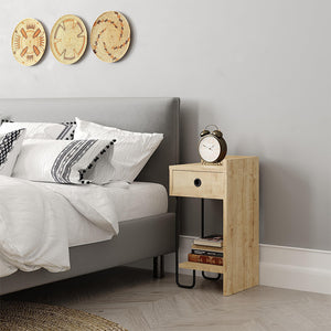 Κομοδίνο Sirius  δεξί χρώμα sapphire oak 32x30x61εκ.