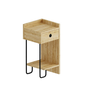 Κομοδίνο Sirius  δεξί χρώμα sapphire oak 32x30x61εκ.