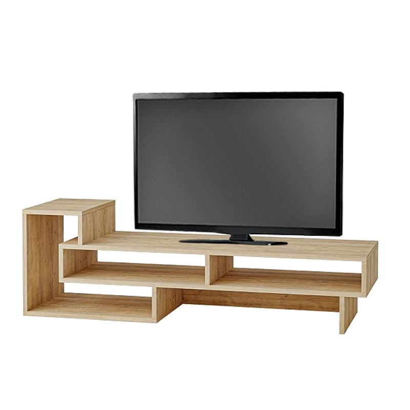 Έπιπλο τηλεόρασης Tetra  χρώμα sapphire oak 136,7x40x42εκ.
