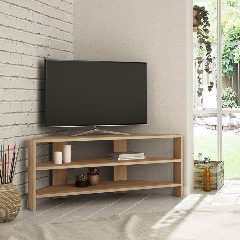 Έπιπλο τηλεόρασης γωνιακό Thales  χρώμα sapphire oak 110x36x45εκ.