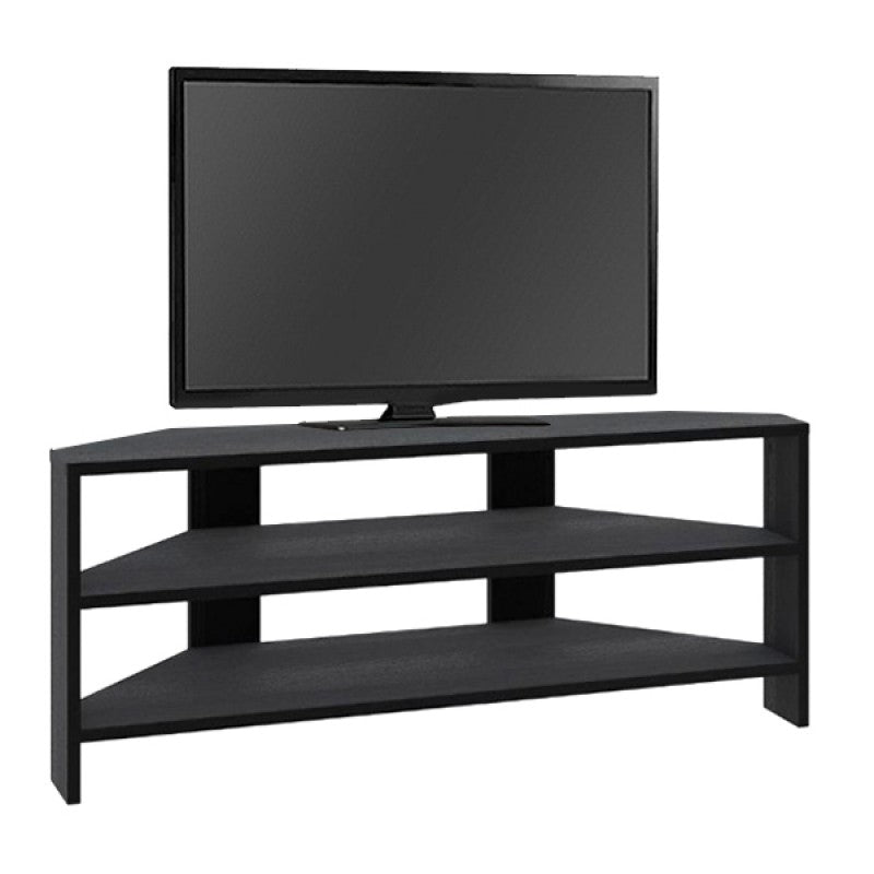 Έπιπλο τηλεόρασης γωνιακό Thales  χρώμα black wood 110x36x45εκ.