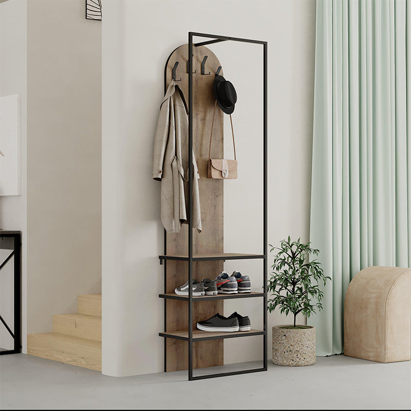 Έπιπλο εισόδου Archy  χρώμα ανοιχτό καρυδί 53x31,7x180εκ.