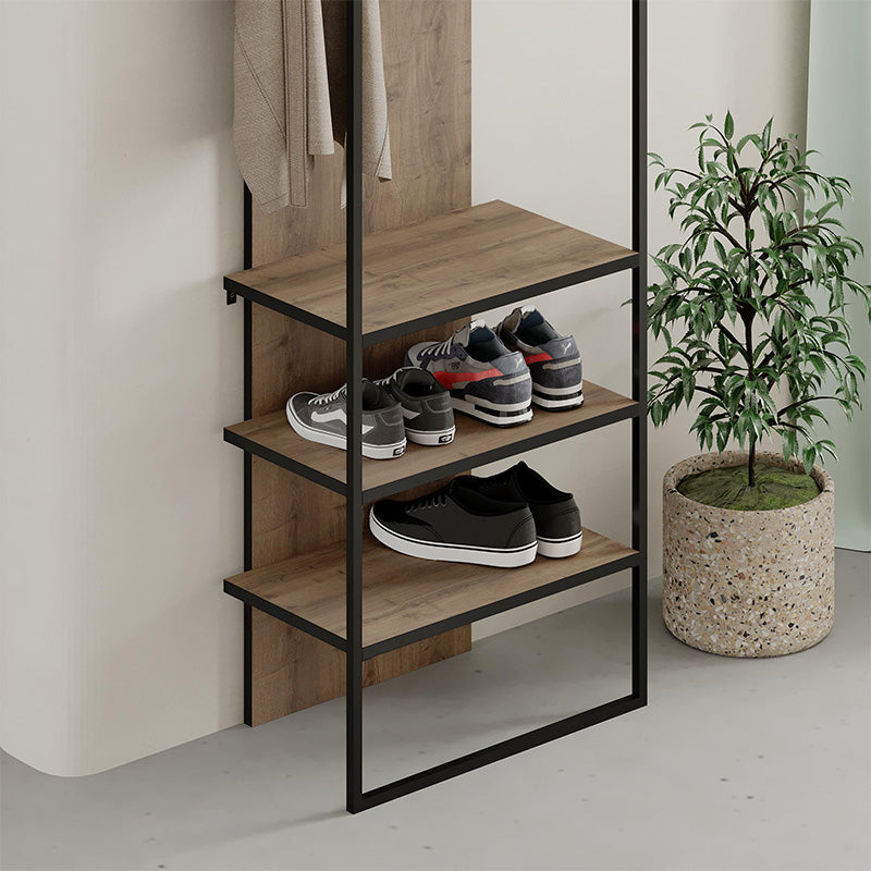 Έπιπλο εισόδου Archy  χρώμα ανοιχτό καρυδί 53x31,7x180εκ.