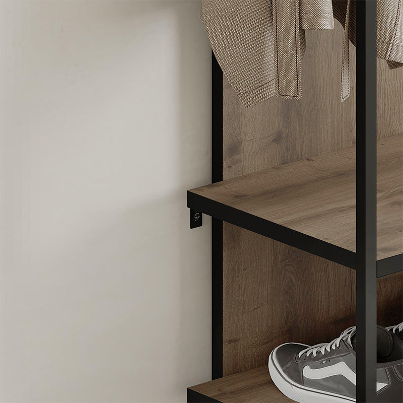 Έπιπλο εισόδου Archy  χρώμα ανοιχτό καρυδί 53x31,7x180εκ.