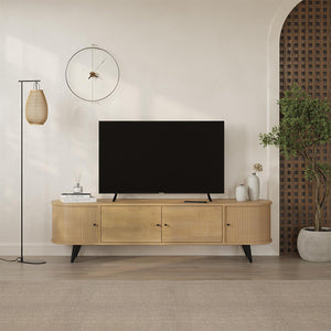 Έπιπλο τηλεόρασης Gentle  χρώμα sapphire oak 180x40x52εκ.