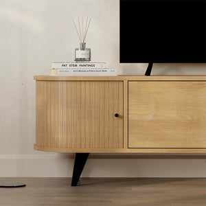 Έπιπλο τηλεόρασης Gentle  χρώμα sapphire oak 180x40x52εκ.
